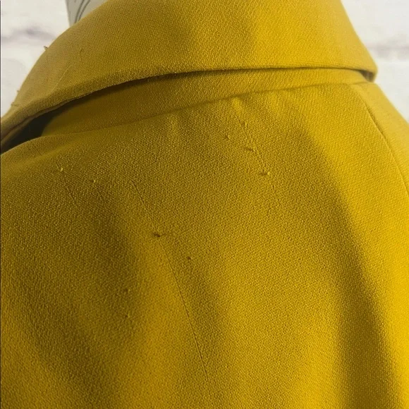 Tahari Mustard Open-Front Blazer Jacket - Picture 6 of 8